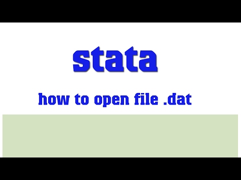 How to open file .dat on Stata (Mở file dat trong Stata)