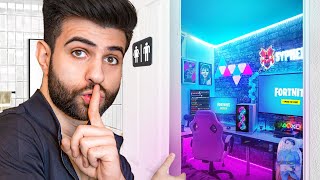 I Built a Secret Gaming Room in My BATHROOM!