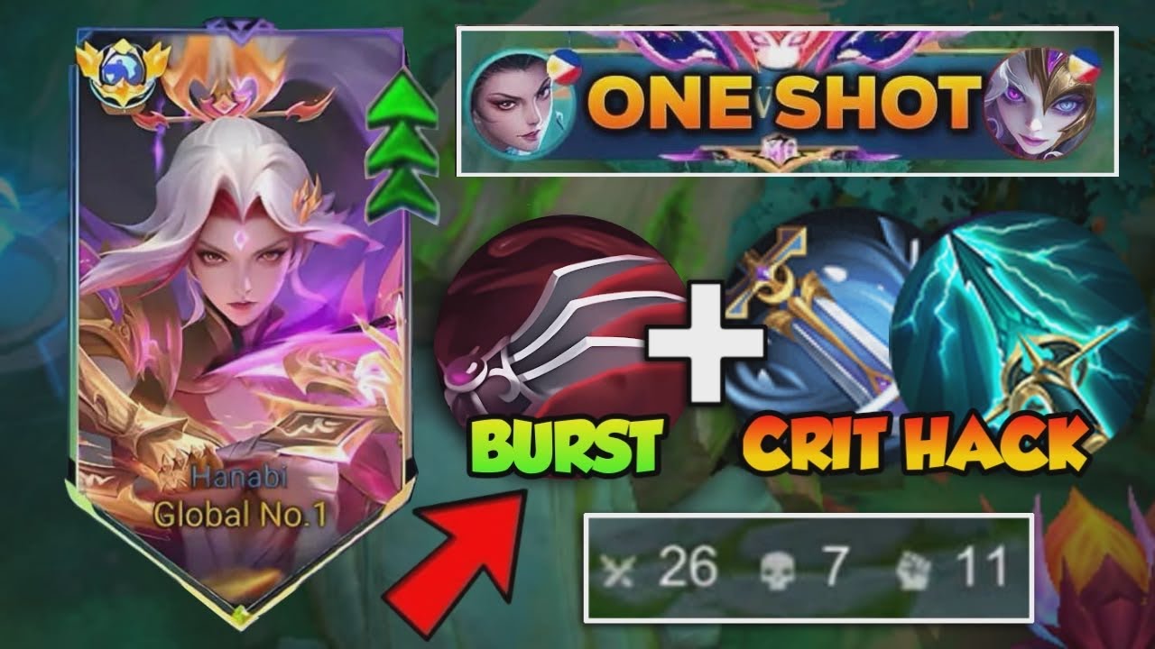 26 KILLS HANABI NEW BROKEN BURST CRIT  BUILD IS FINALLY HERE!😱💀 ( PLS ABÚSE THIS NEW BUILD! ) - MLBB