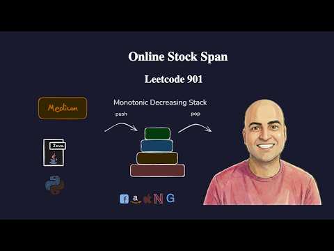 Online Stock Span - Leetcode 901 | Monotonic Stack O(1) Amortized