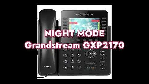 How to setup a Night Mode button on a Grandstream GXP2170