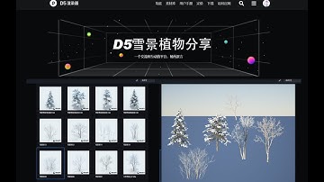 Cgsoreal Snow Tree Scene Asset Library D5 Render