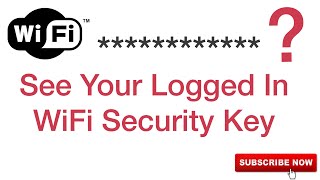 How to See Your Logged In WLAN’s Security Key! Under 30 Seconds screenshot 5