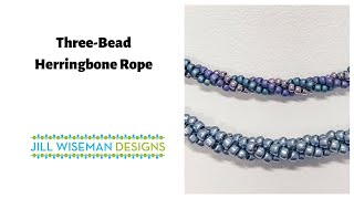 Three-Bead Spiral Herringbone Rope