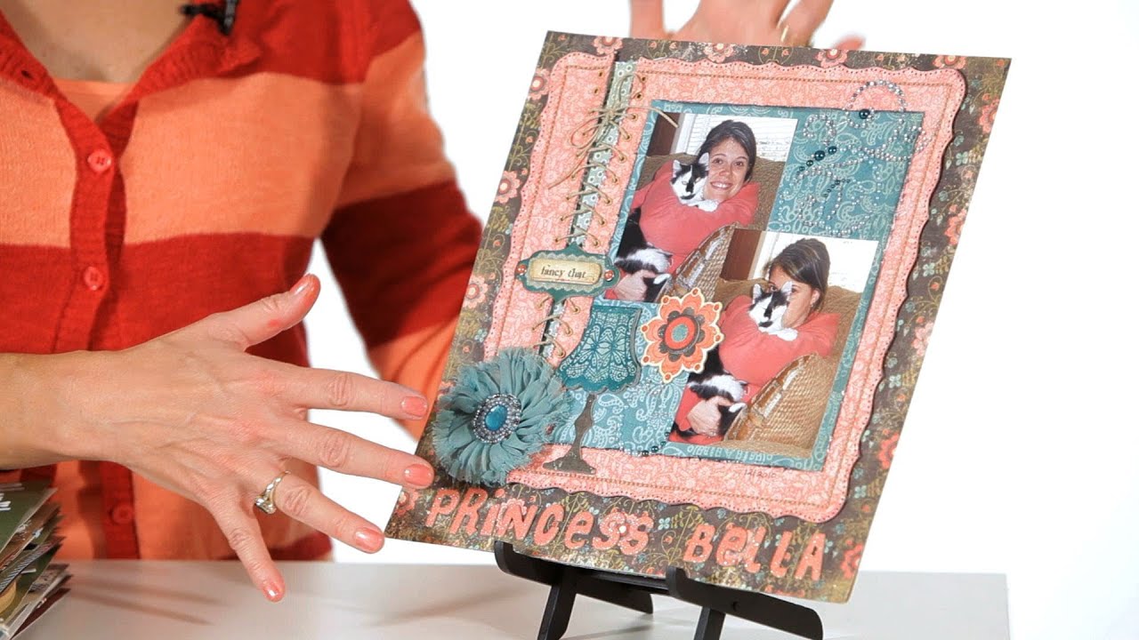 How to Add Texture | Scrapbooking - YouTube