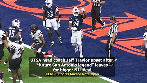 UTSA head football coach visibly upset after 'future San Antonio legend' leaves for bigger NIL deal