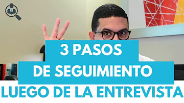 ¿Debo hacer un seguimiento 3 semanas después de la entrevista?