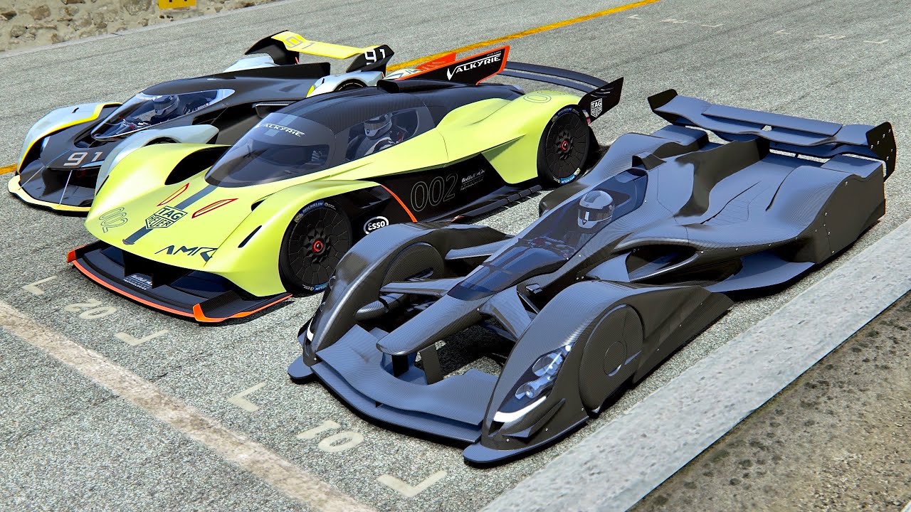 Red Bull X2019 Competition vs Aston Martin Valkyrie AMR Pro vs