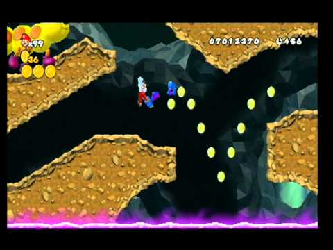 New Super Mario Bros. Wii World 5-2 All Star Coins HD