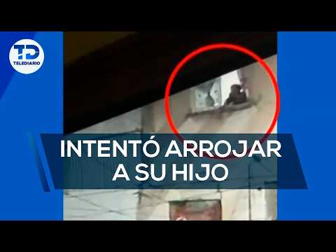 Mujer intentó arrojar a su hijo por la ventana; estaba en estado de ebriedad