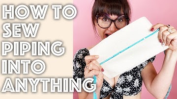 How to Sew Piping Cord Into Anything | Sew Anastasia