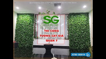 Thi Công Tường Cây Giả Quận 7 - LH 0799180019 | Cỏ Nhân Tạo SG
