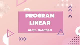 Program Linear - Matematika (Wajib) Kelas XI Semester Ganjil