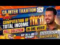 CA Inter Taxation | TYK 11: Total Income Computation | Sep 2026 & Jan 2027