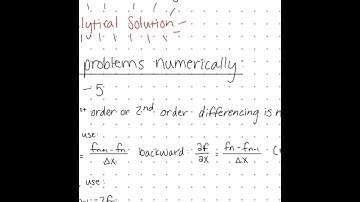 Ashley Chesney Analytical and Numerical Solutions to Navier Stokes