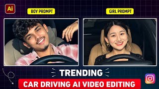 Trending car driving ai video editing | Pata chalega song reel editing | Car wala video kaise banaye screenshot 5