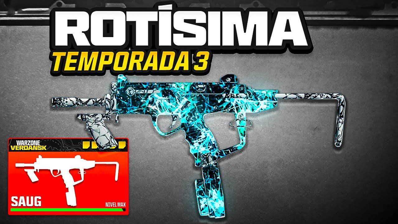 *TODOS LA USAN* el SUBFUSIL más ROTO de WARZONE...​💥​| ​la MEJOR CLASE de la SAUG en WARZONE