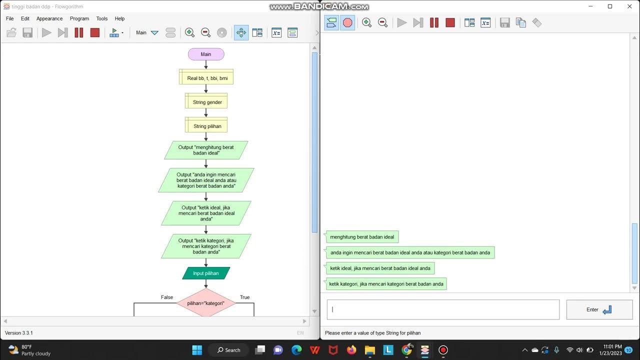 Tugas Dasar-dasar pemrograman Flowgorithm_Ahmad zakki maysunun Kelas ...