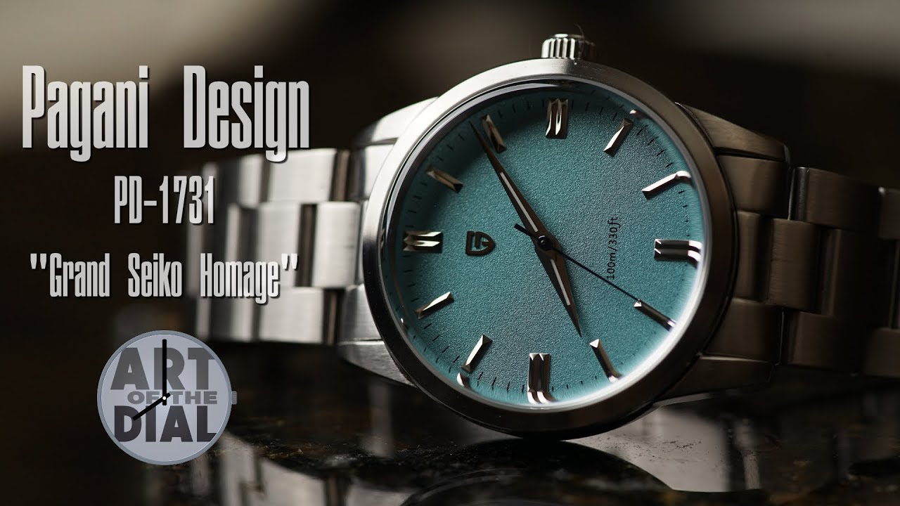 Pagani Design PD-1731 GS (grand seiko) Homage Watch Review - Art of the  Dial - YouTube