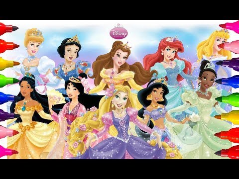 さくらいりんご　Disney PRINCESS DAYS Disney Princess Sparkly Stickers 300 Dream Coloring Book