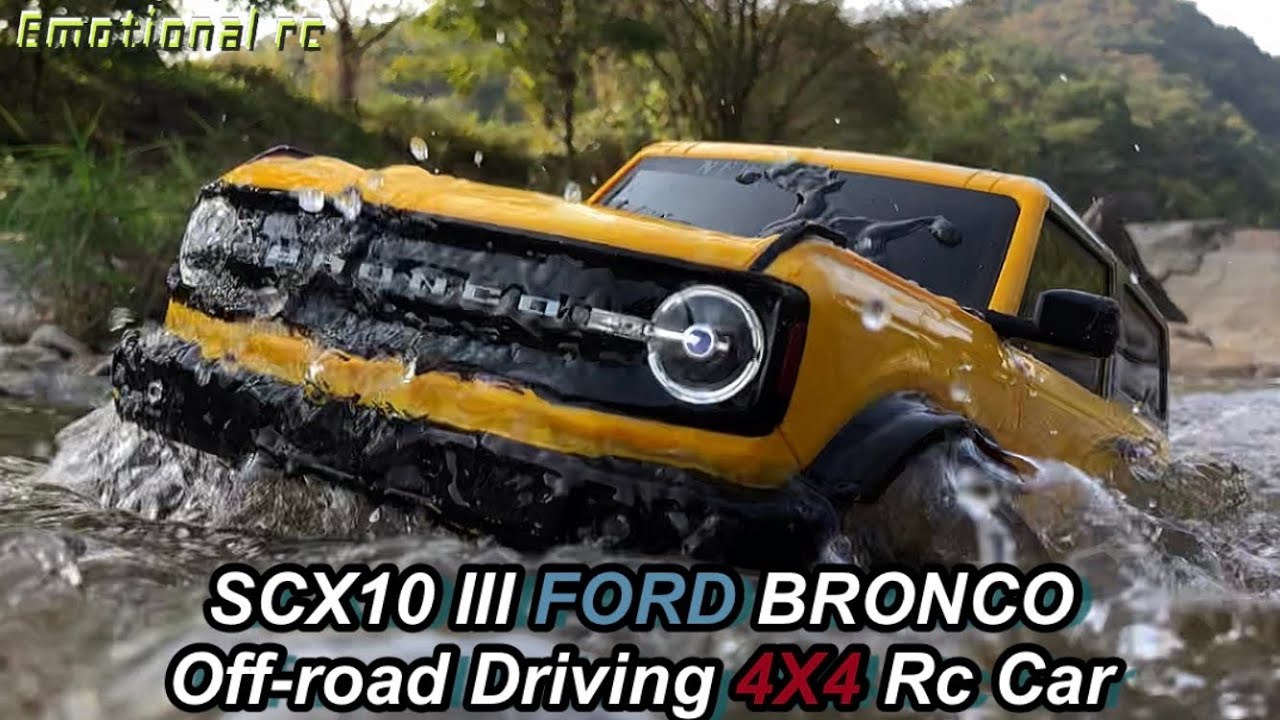 Axial SCX10 III FORD BRONCO 2021 Off-road Driving 4X4 RC Car