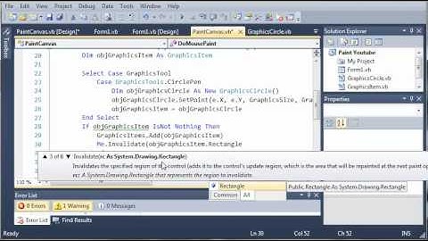 Visual Basic Tutorial - 173 - Paint Part 6   Fixing The Screen Flicker