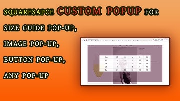How to add popup on squarespace website for size guide or any other button popup|Freelancer Munna