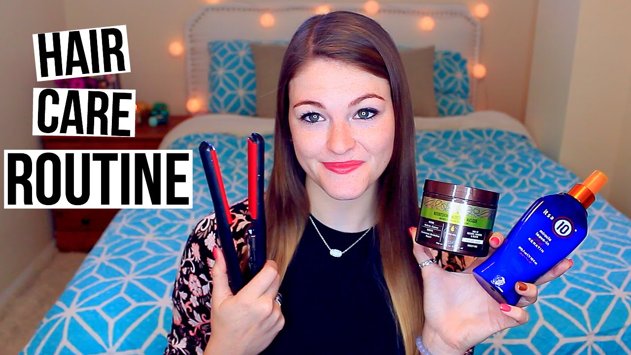 Hair Care Routine + How To Get Long & Healthy Hair - YouTube