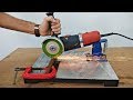 Homemade angle grinder stand  restore angle grinder support