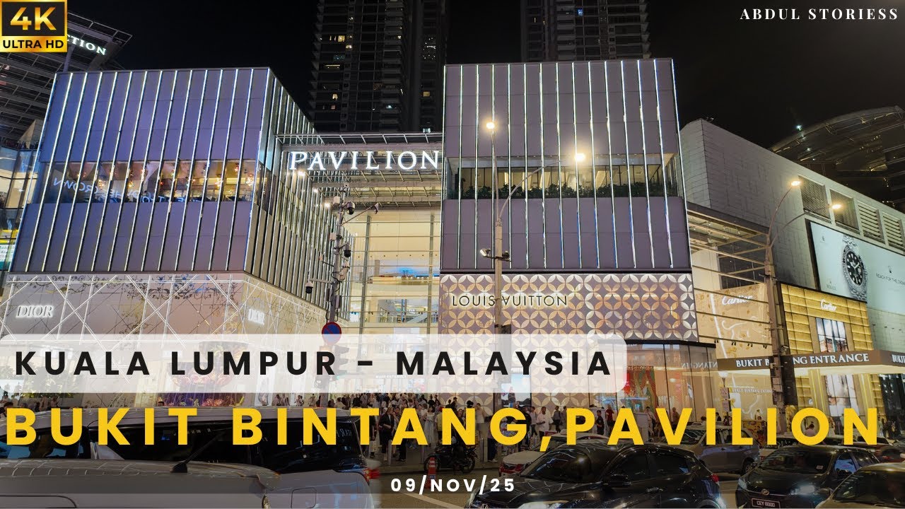 [4K] Walking Tour in Pavilion Kuala Lumpur | Bukit Bintang Night Walk 09/NOV/2025|Malaysia Travel 🇲🇾
