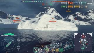 World of Warships Gameplay: Fletcher самый лучший эсминец