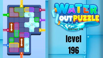 Water out puzzle level 196 Walkthrough Solution 