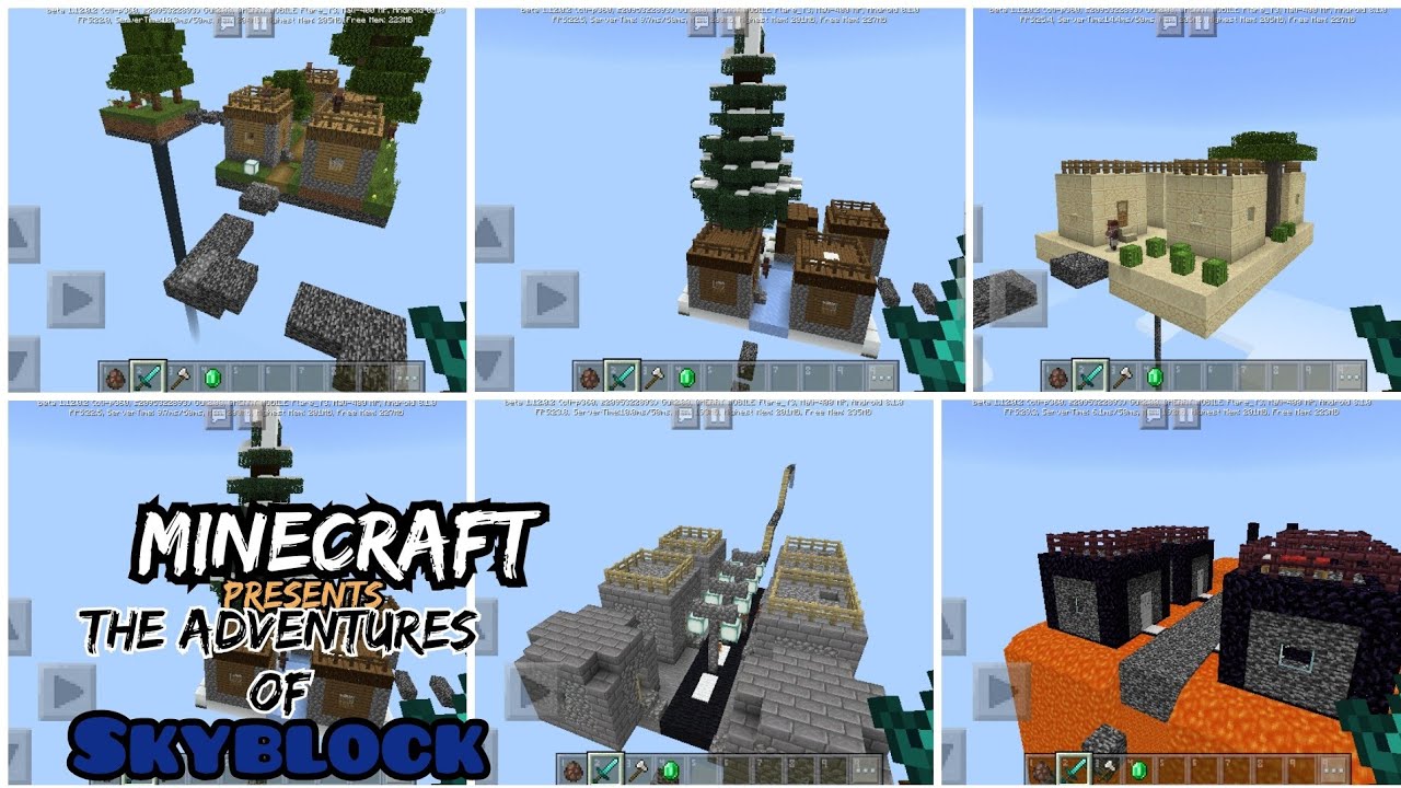 Minecraft || the adventures of skyblock || new skyblock map in 2021 ...