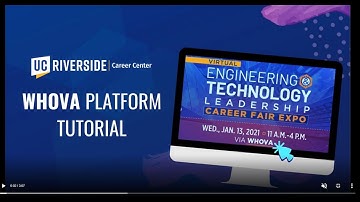 Whova Tutorial Video - UCR Virtual Engineering and Technology Leadership Career Fair Expo