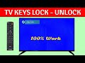 How to fix led tv side panel key lock problem at home