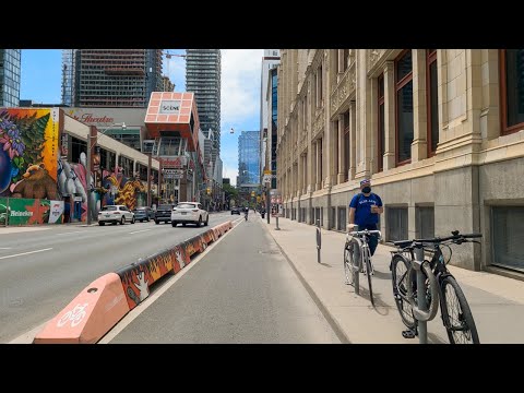 Richmond Street Protected Bike Lane (Toronto, ON - June 2022)