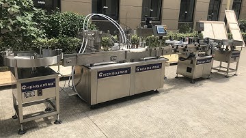 50ml glass bottle filling machine丨Dropper bottle filling line