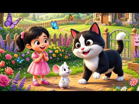 म्याऊं म्याऊं बिल्ली करती | Meow Meow Billi Karti | Hindi Nursery Rhymes for Children - Anaya Rhymes