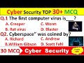 TOP 30 Top 30 Essential Cyber Security MCQs for MPPSC PRE Unit 10 ๐
