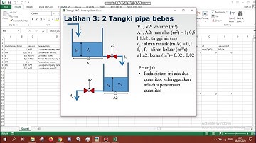 Penjelasan Singkat Model dan Simulasi ODE Pada Sistem Fluida untuk Level 2 Tangki (Python / Excel)