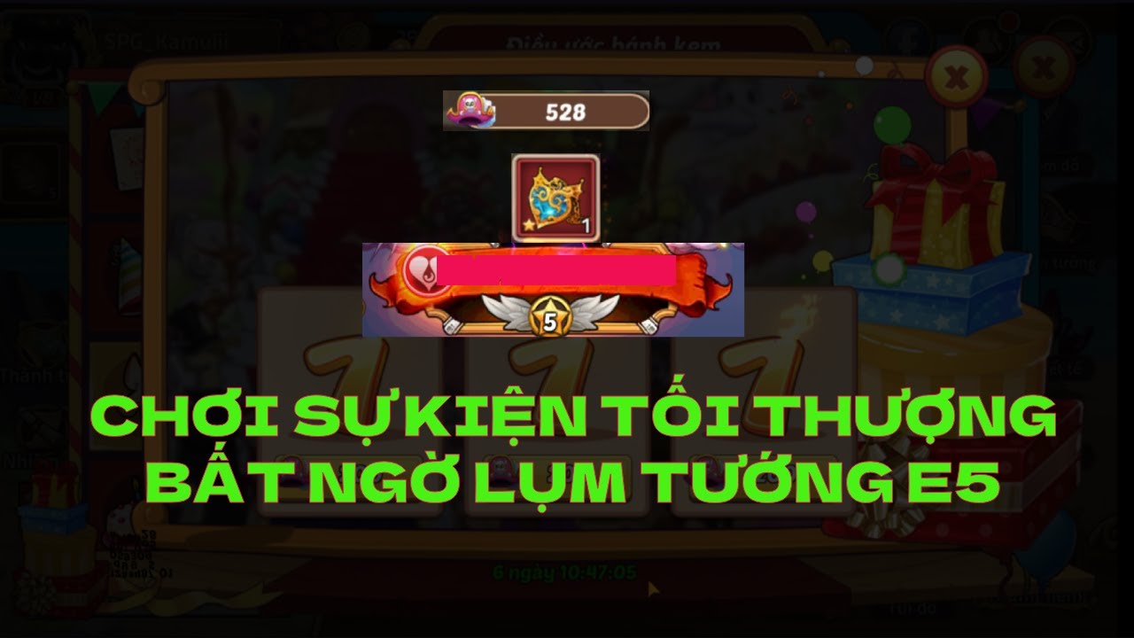 Huyền thoại hải tặc - Chơi sự kiện TỐI THƯỢNG bất ngờ lụm TƯỚNG E5 ???