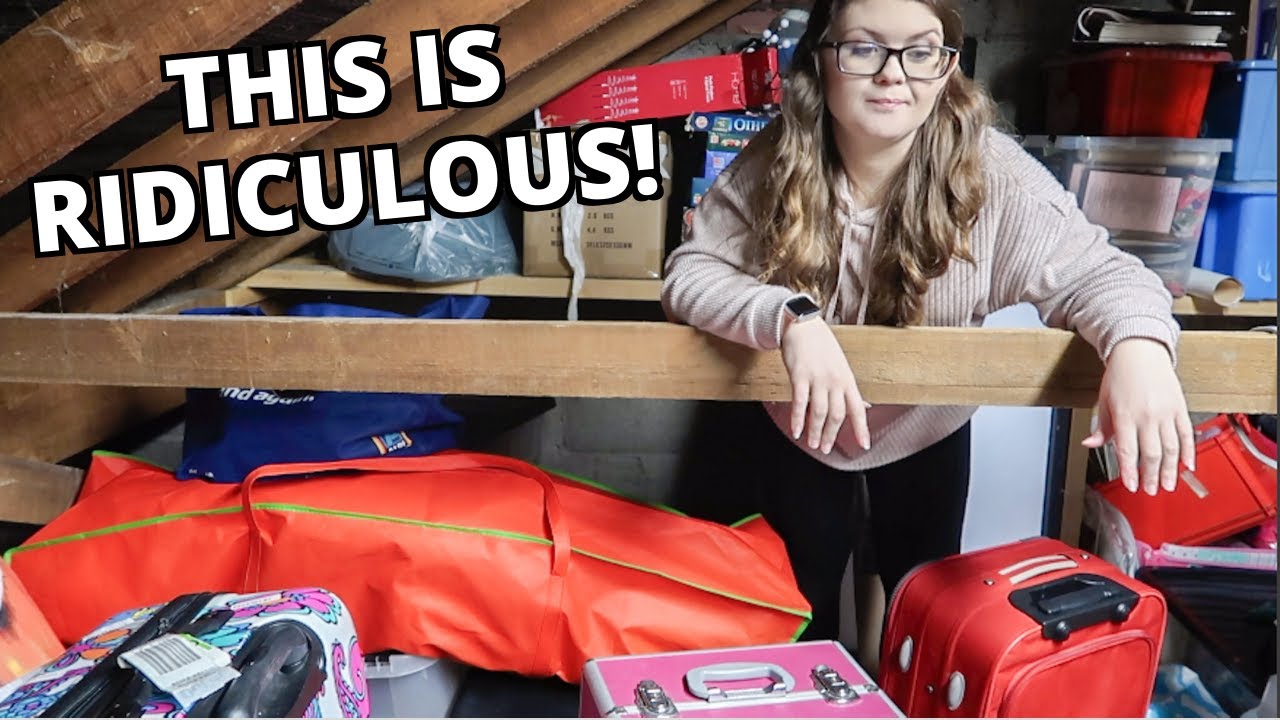 HUGE ATTIC CLEAN OUT | Declutter with Me 2021 - YouTube