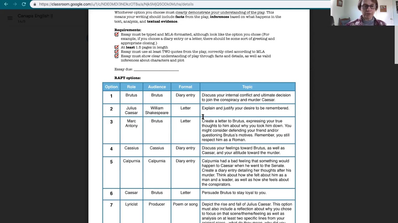 Julius Caesar project