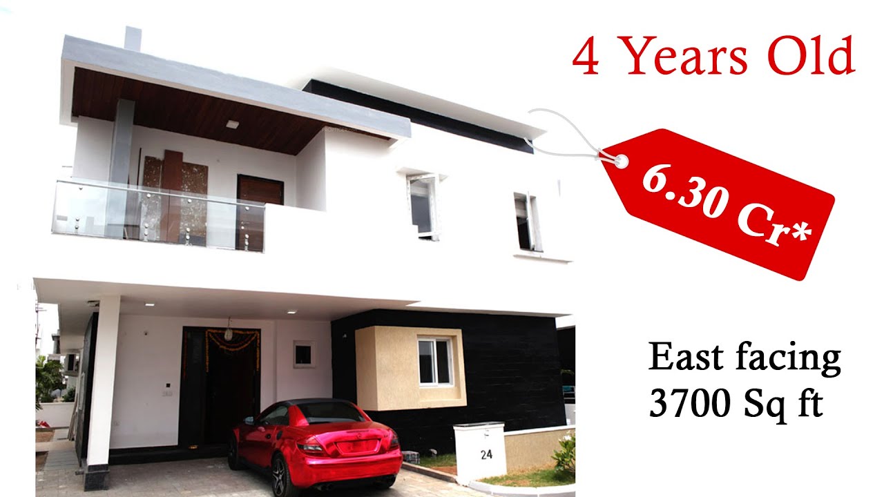 4 Years Old Luxury Villa in Kondapur | East facing 325 Square Yards | Price 6.30 crores | Vessella