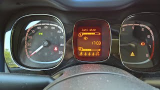 Fiat Panda 0.9 Twin Air - Avviso triangolo giallo luci stop Fiat Panda Exclamation Warning Light