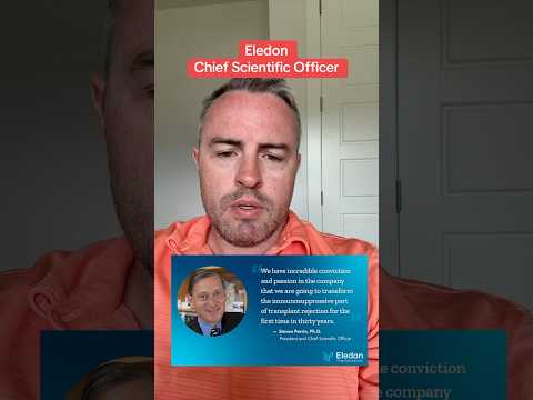 Hear from Eledon Chief Scientific Officer Dr. Steve Perrin about  their Type 1 Diabetes program.