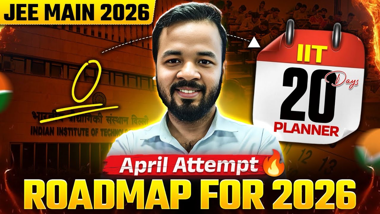 Only 20 Days Left for JEE Main 2026 😱 Complete April Attempt Strategy ...