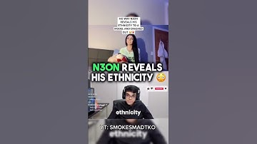 NO WAY N3ON REVEALS HIS ETHNICITY TO A MODEL AND CRASHED OUT 😭❤️‍🩹 #n3onclips #smokesmadtko