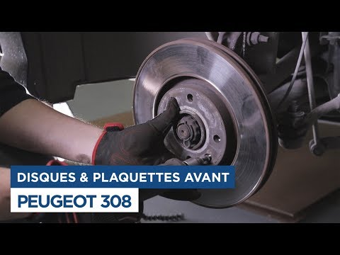 Changer les Disques et Plaquettes avant sur Peugeot 308 - YouTube