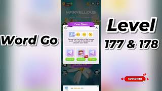 Word Go Level 177 and 178 Answers 🧩 | Tips & Solutions | Word Link Puzzle | Go Answer